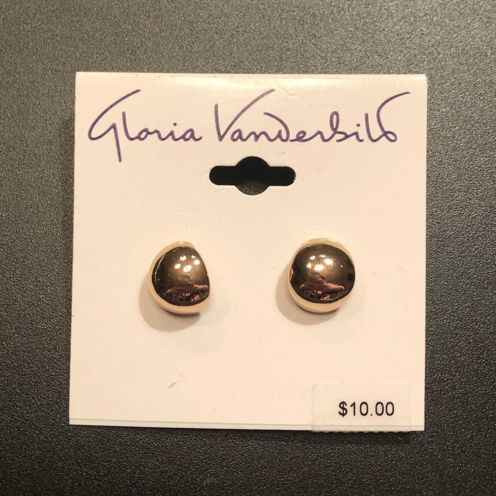 Gloria Vanderbilt Gold Stud Earrings